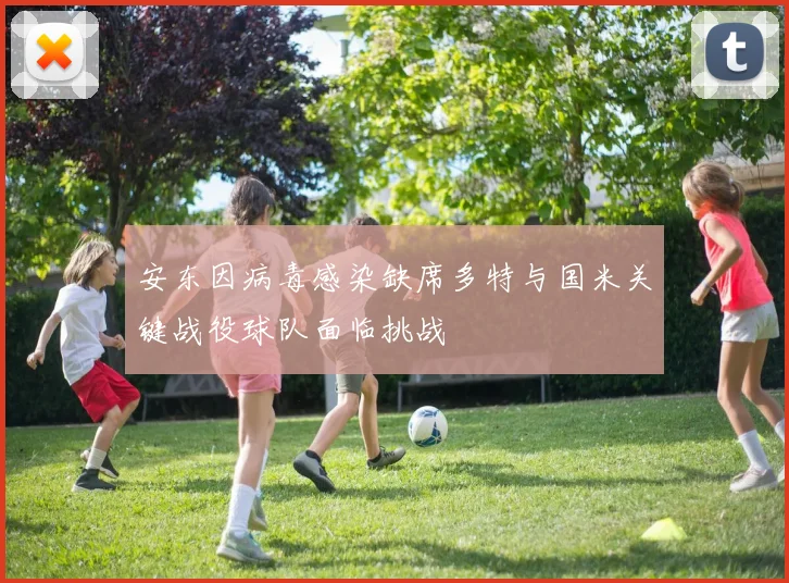安东因病毒感染缺席多特与国米关键战役球队面临挑战